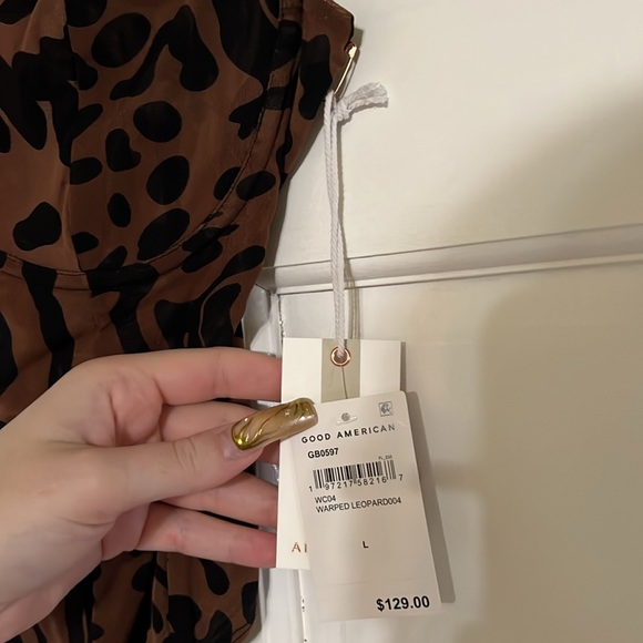 GOOD AMERICAN - MESH BUSTIER BODYSUIT 🐆 - Picture 7 of 11